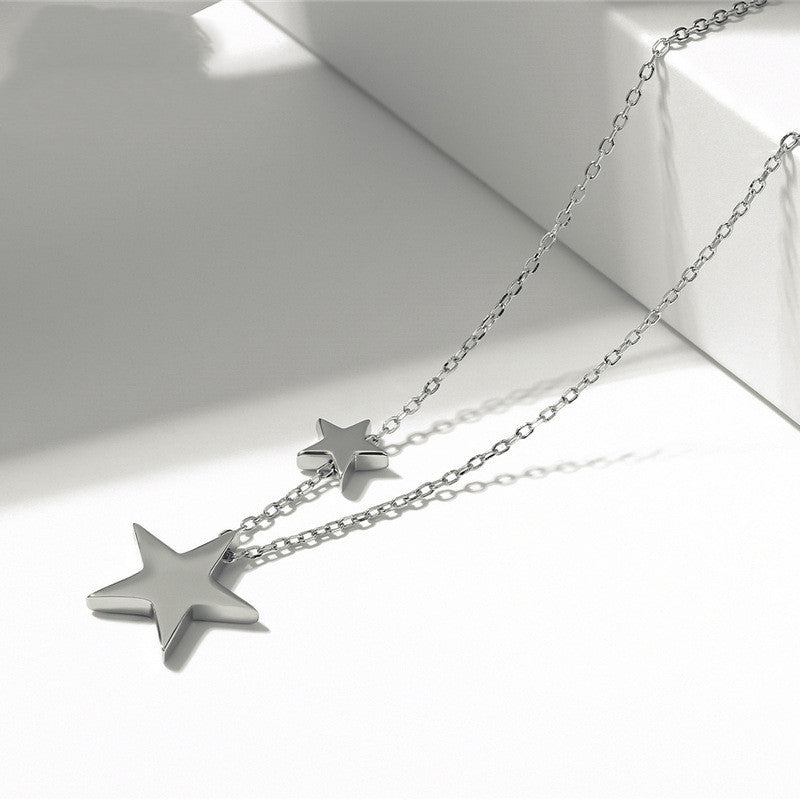 925 sterling silver necklace stars