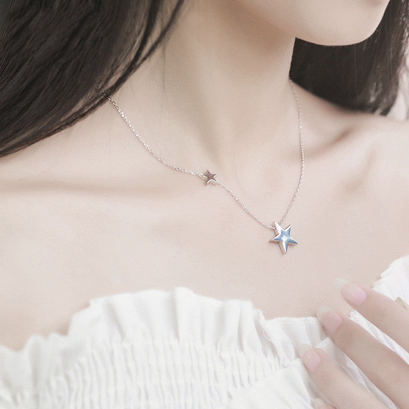 925 sterling silver necklace stars