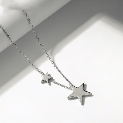 925 sterling silver necklace stars