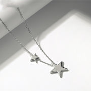 925 sterling silver necklace stars