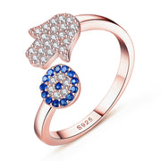 Sterling silver palm ring