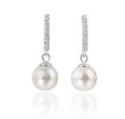 925 sterling silver zircon earrings