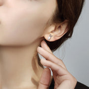 925 Sterling Silver Simple And Small Earrings