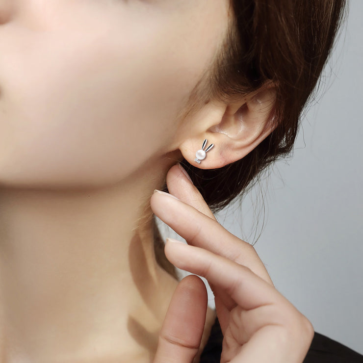 925 Sterling Silver Simple And Small Earrings