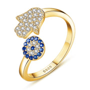 Sterling silver palm ring