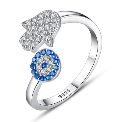 Sterling silver palm ring