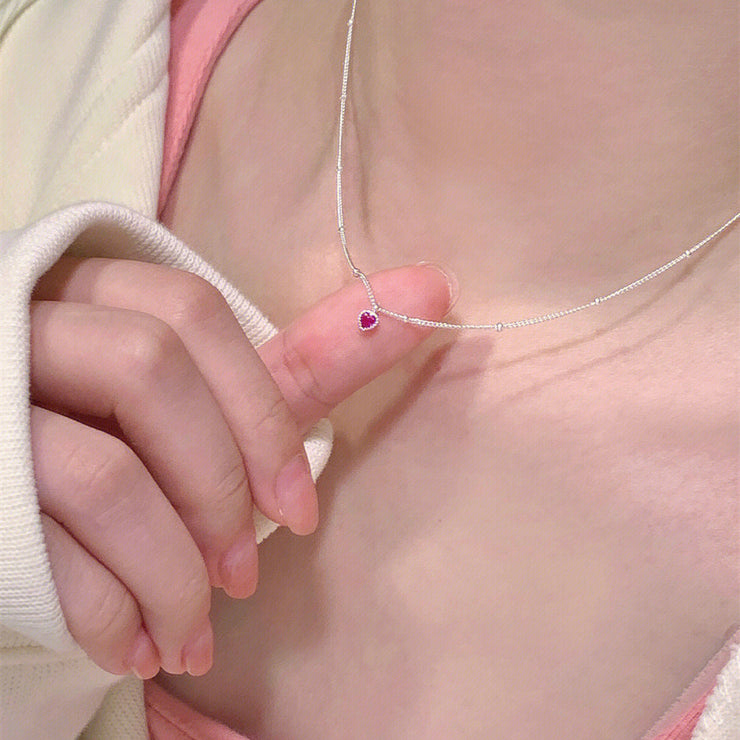 Mini Sweetheart Necklace 925 Sterling Silver